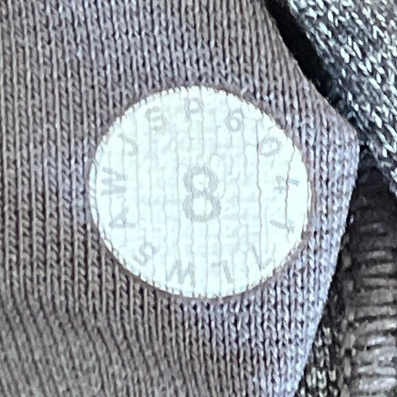 Lululemon Womens Wunder Under HR Tight Leggings Sz 8 Gray Tech Mesh Fitness Gym - Picture 6 of 6